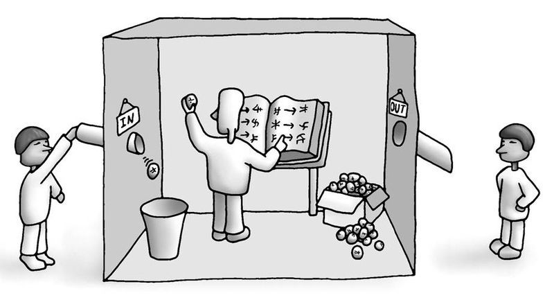 Chinese Room illustration from my risk governance presentation